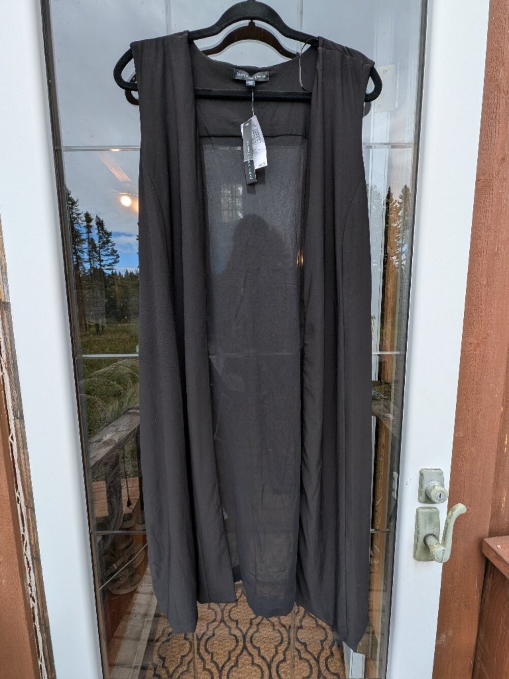 sheer sleeveless layered piece